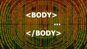 HTML body, test, törzs használatát szemléltető kép