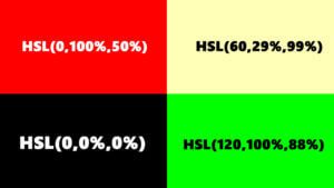 HSL és HSLA színmegadás a HTML nyelvben